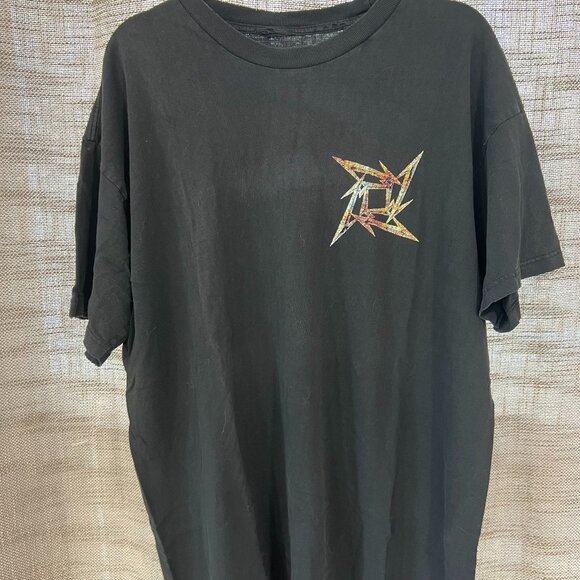 METALLICARare 1996 Ninja Star Logo Tour Tee